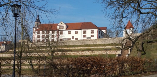 Schloss Wilhelmsburg in der Nähe von Friedrichroda Blick auf Schloss Wilhelmsburg, Rennsteig