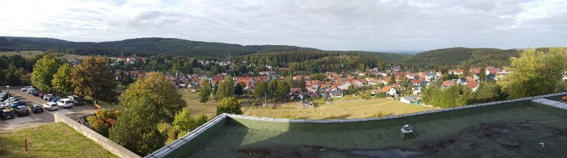 Blick vom Schloss hinab nach Schmalkalden Schmalkalden Blick vom Schloss